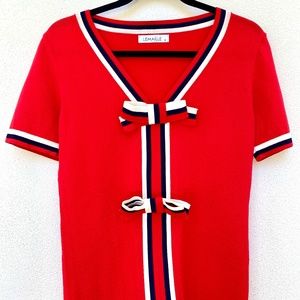Lemaille, Madrid Top || Color: Red || Size: Medium